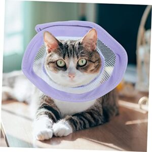 Yardwe 5pcs Compound Cone Collar Fish Bowls for Betta Bite Collar Small Cat Collar Cat Recovery Collar Cone for Cats After Surgery Cat Healing Collar Pet Neck Ring Electronic Pillow PVC