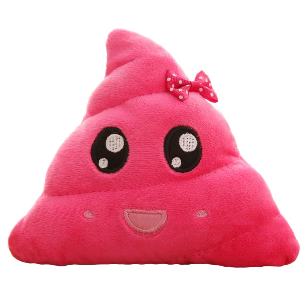 ifundom Poop Soft Plush Pad Plush Toy Plush Cushion Plush Pillow Poo Pink Plush Cushion Pillow