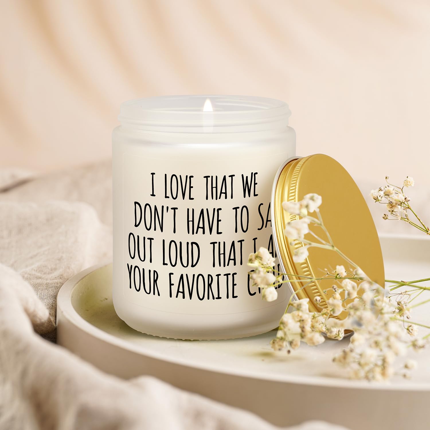 Gifts for Mom Dad from Daughter Son, Funny Mothers Day Gifts, Fathers Day Birthday Christmas Gift for Grandma Aunt Nana Bonus Mom Mother in Law, Unique Valentines Present, Lavender Scented Candle