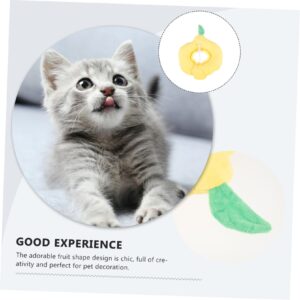 Kisangel 5pcs Cat Collar Lint Fruit Neck Circle