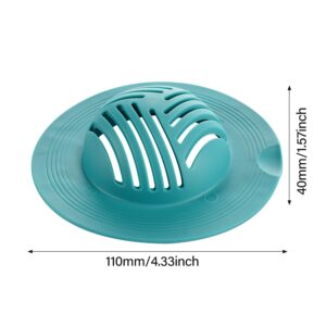 4Pcs Shower Drain Hair Catcher Bathtub Drain Cover, Drain Protectors Silicone TPR Hair Catcher for Bathroom Bathtub and Kitchen