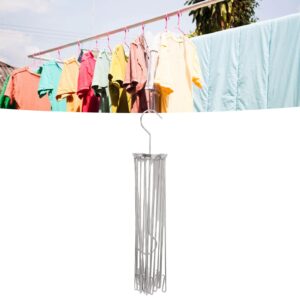 Yosoo Clothes Drying Rack, Umbrella Type Clothes Hanger Stainless Steel Foldable Clothes Drying Rack for Household Towel Baby Underwear