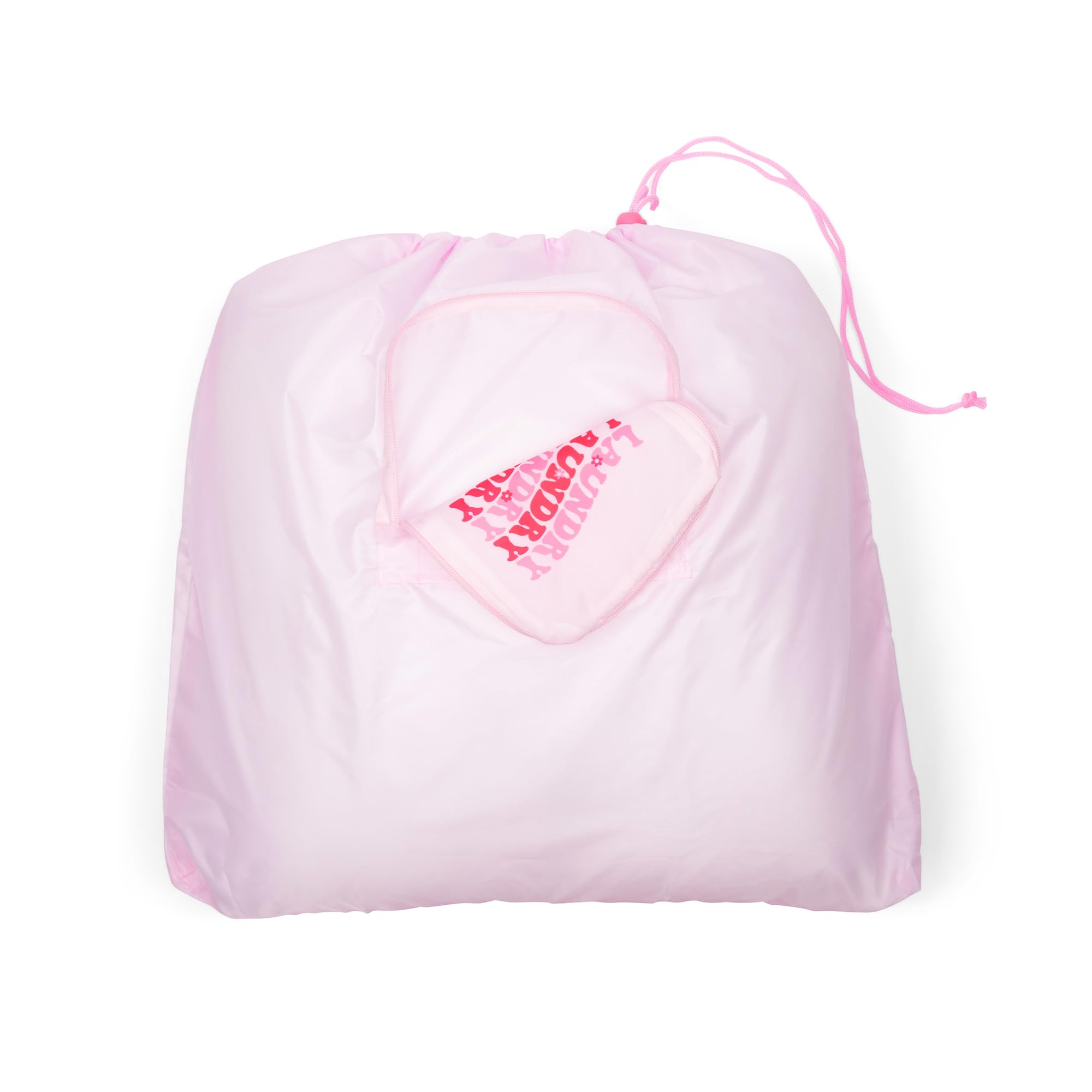 Miamica Foldable Travel Laundry Bag, Hot Pink Mod Cowgirl – Lightweight, Durable Design with Drawstring Closure, One Size, M32263