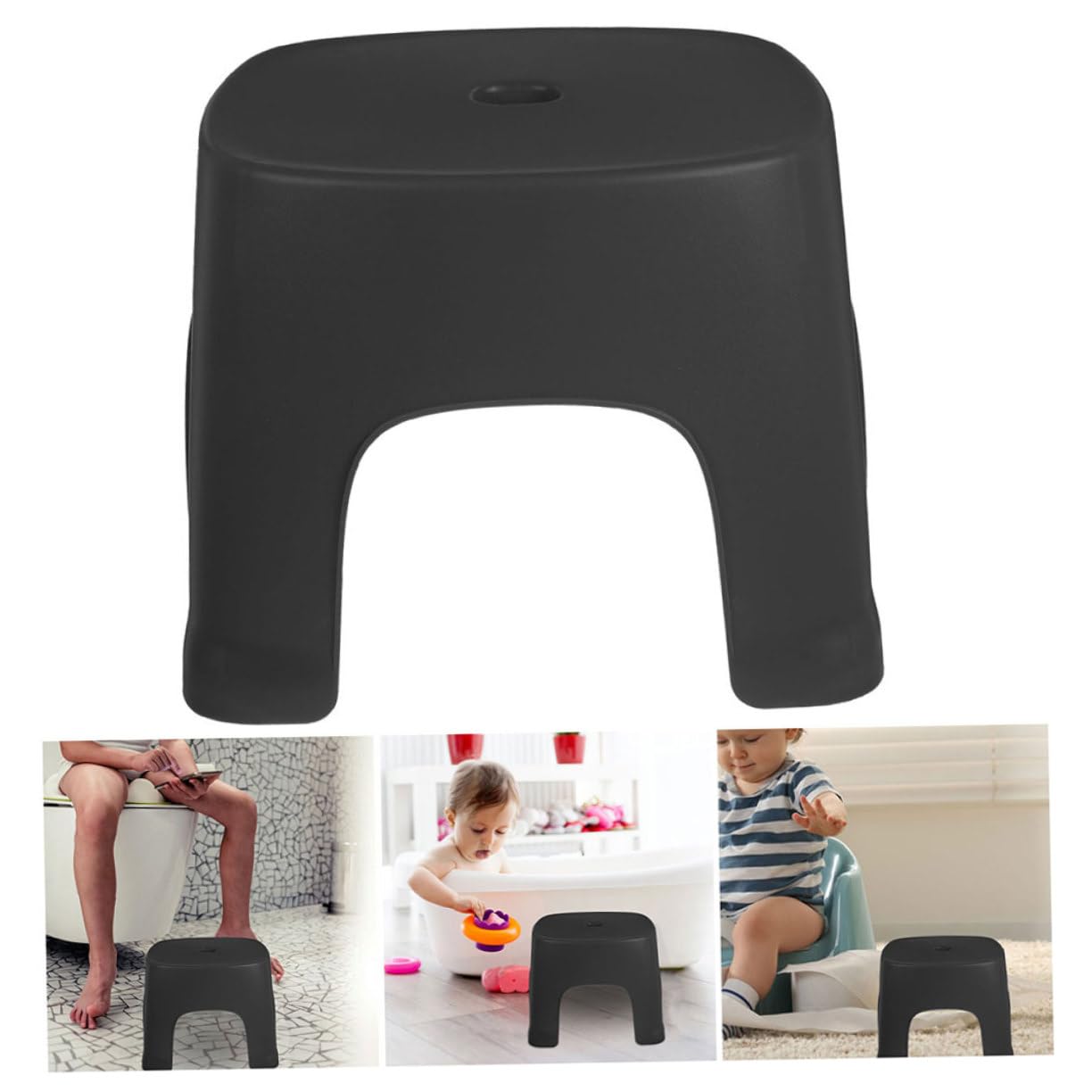 IMIKEYA 2pcs Low Stool Nonslip Footstool Step Stool for Kids Foot Stool Potty Poop Stool Toilet Step Stool Toddler Stool for Bathroom Toilet Stool Squat Non-Slip Child PVC