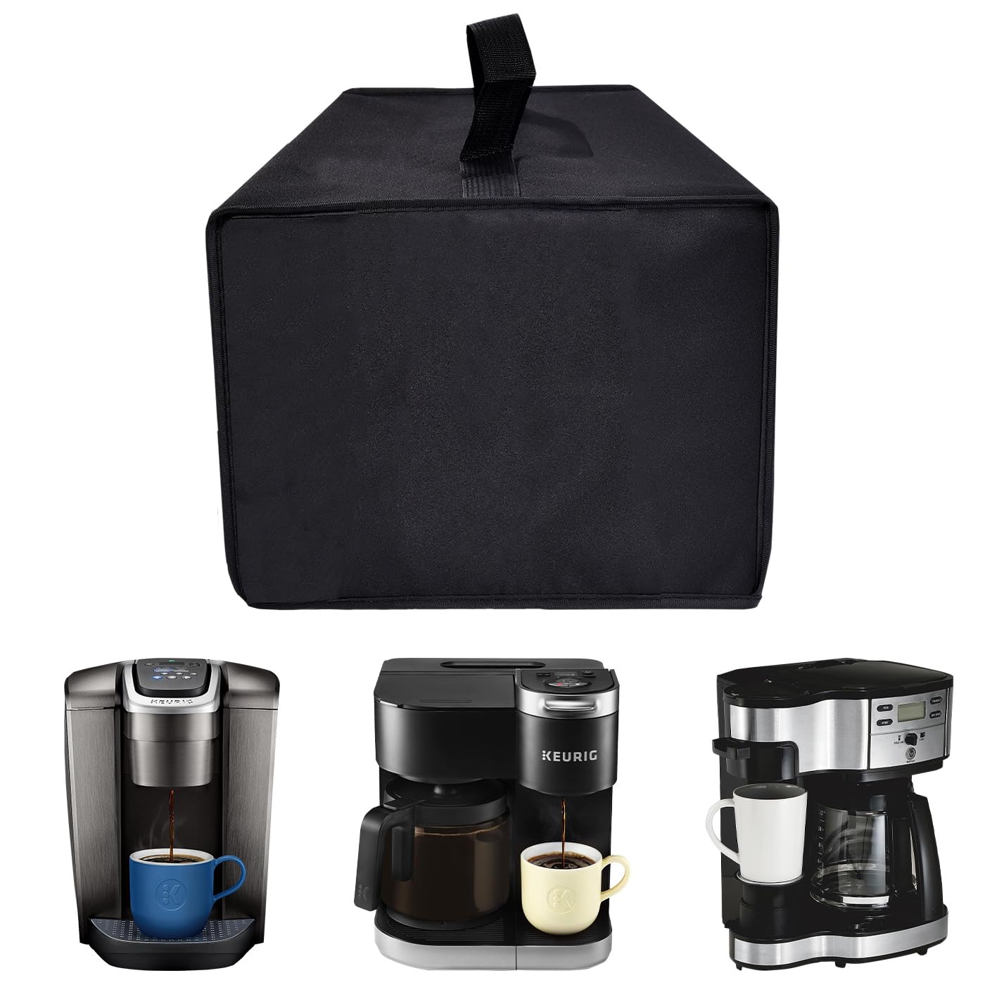 Coffee Maker Dust Cover for Keurig K-Duo Single Serve K-Cup Pod & Carafe Coffee Maker/Keurig K-Elite Single-Serve K-Cup Pod Coffee Maker(K-Elite)/H amilton Beach 2-Way 12 Cup Drip Coffee Maker