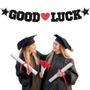 Good Luck Banner Decoration, Farewell Party Decoration, Black Retirement Party Banner, Graduation Party Going Away Party Office Work Party Farewell Party Decorations Supplies