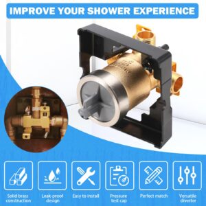 R10000-UNBXHF Universal Shower Valve Body Replacement Delta Faucet R10000 UNBXHF MultiChoice Bathtub and Shower Valve Body for Tub Faucet Trim Kits, Fits Single or Dual Function Delta Faucet Trim Kit