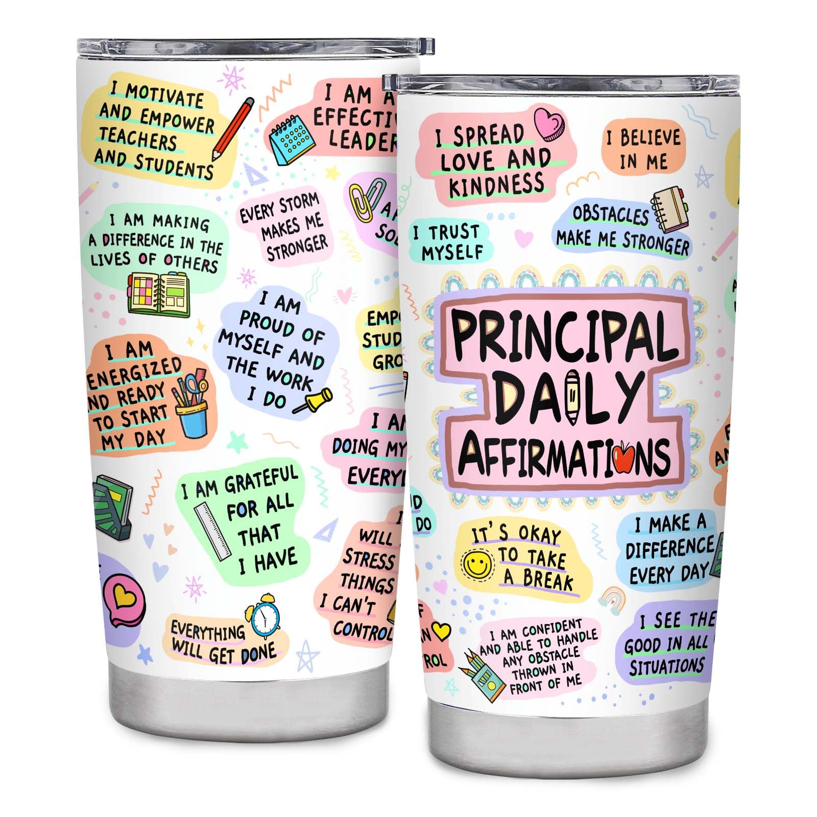 BDANTUMBLER Principal Gifts, Principal Appreciation Gifts, 20oz Principal Tumbler, Principal Gifts for Women, Best Gift for Principal Day, Teacher Appreciation Day, Birthday, Retirement