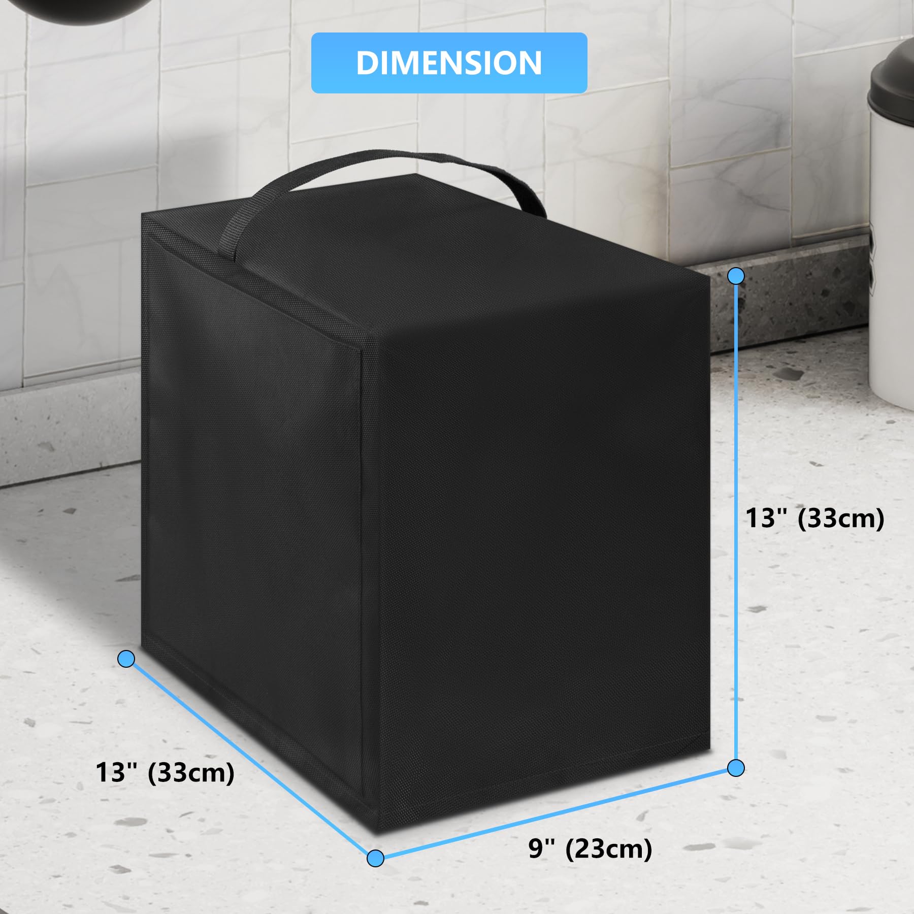 SIRUITON Ice Maker Cover, Suitable for Countertop Ice Maker Machine, Waterproof& Dustproof Cover for Portable Ice Makers/Ice Cube Maker/Ice Machine