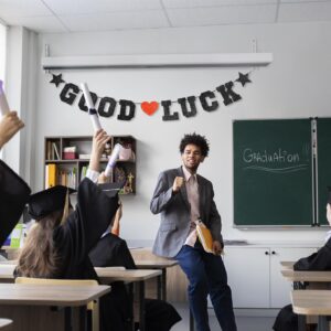 Good Luck Banner Decoration, Farewell Party Decoration, Black Retirement Party Banner, Graduation Party Going Away Party Office Work Party Farewell Party Decorations Supplies