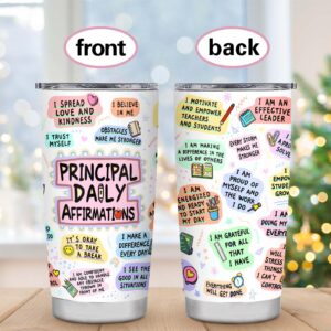 BDANTUMBLER Principal Gifts, Principal Appreciation Gifts, 20oz Principal Tumbler, Principal Gifts for Women, Best Gift for Principal Day, Teacher Appreciation Day, Birthday, Retirement