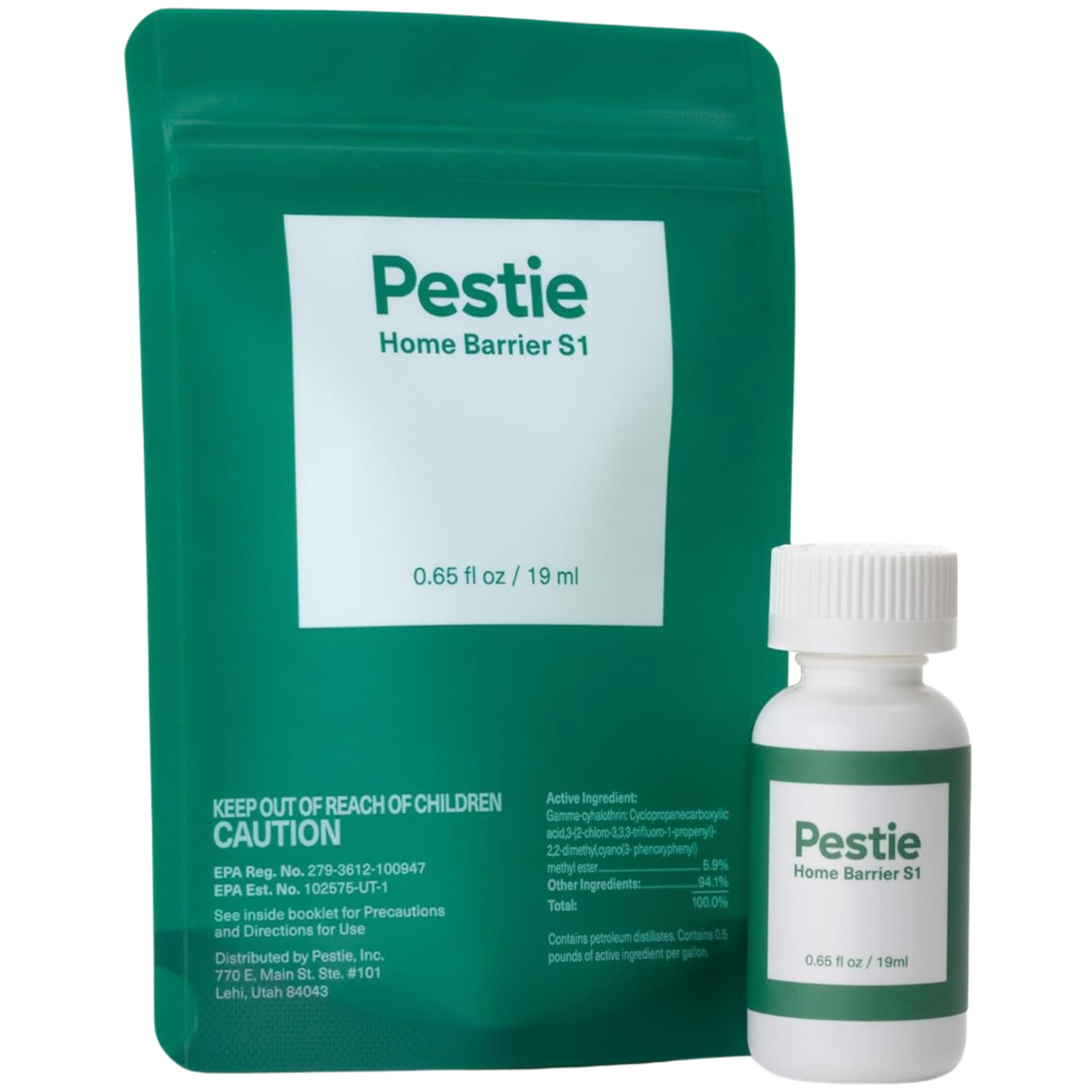 Pestie Home Barrier S1 Pest Control, Expert Pest Control Concentrate for Your Home, Fast-Acting, Long-Lasting Insect Killer, Professional Pesticide Protects Against Common Pests (Concentrate Only)