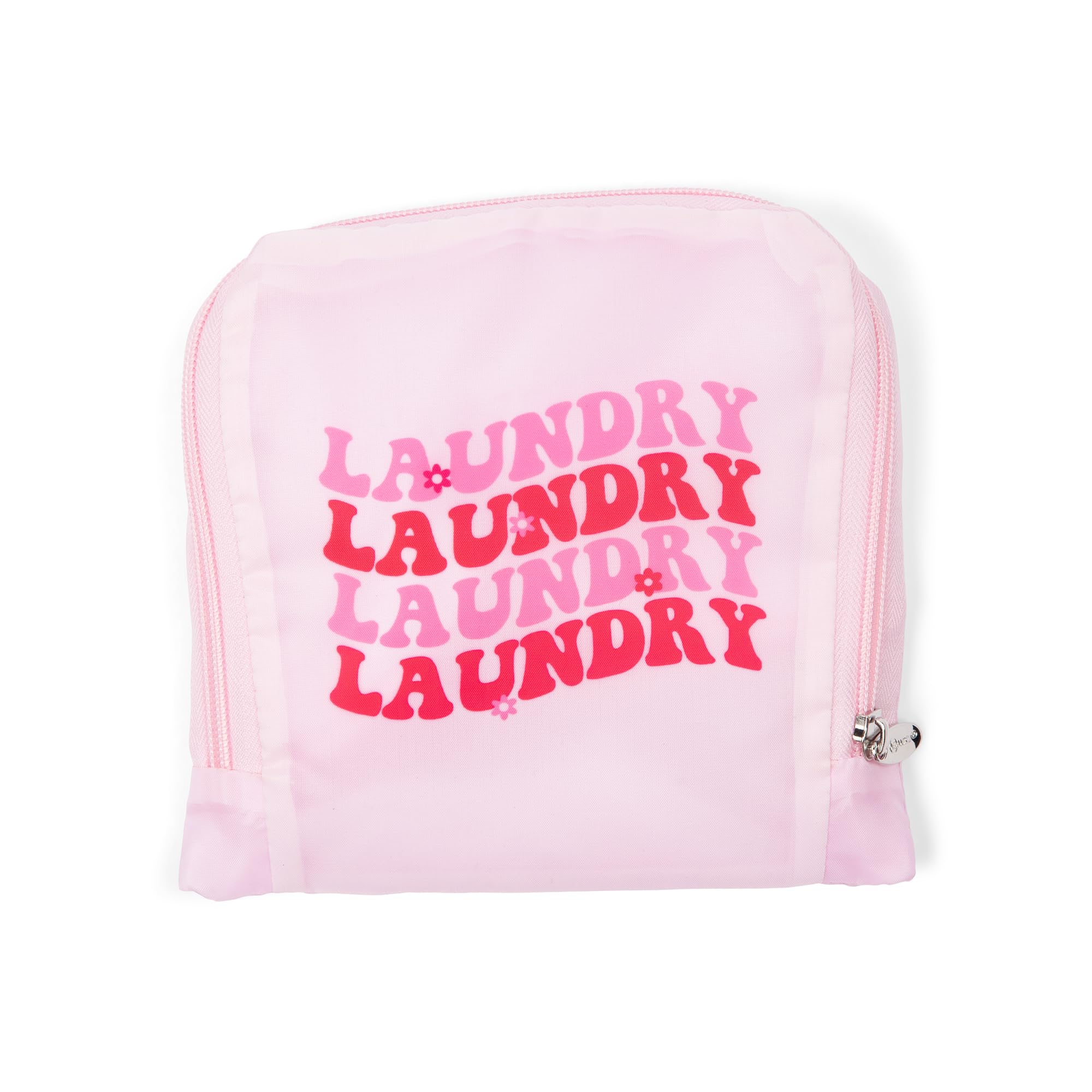 Miamica Foldable Travel Laundry Bag, Hot Pink Mod Cowgirl – Lightweight, Durable Design with Drawstring Closure, One Size, M32263