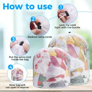 2Pcs Large Mesh Laundry Bags,Machine Washable Drawstring Design Mesh Wash Bags Big Laundry Bags for Laundry Storage for Home Dorm Hotel Travel Use,20x23inch, 23x31inch