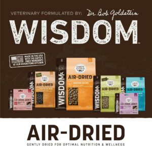 Earth Animal Wisdom Air-Dried Jerky from The Land Recipe | Dog Treats | Dog Snacks | Premium Natural Red Meat Jerky Strips | 4 oz | Made in The USA (Pack of 1)