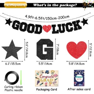 Good Luck Banner Decoration, Farewell Party Decoration, Black Retirement Party Banner, Graduation Party Going Away Party Office Work Party Farewell Party Decorations Supplies