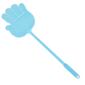 Generic 1 PC Pattern Plastic Fly Swatter Lightweight Household Long Handleflapper Control Tools Swatter Garden Supply Convenient Design