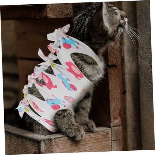 Toddmomy 3pcs Clothes Suit Dog Collar Cat Collar Chocker Dreses Puppy Cats After Surgery Collar Small Cat Collar Soft Cone of - Licking Circle Kitten Collars - Bite Lick Pet