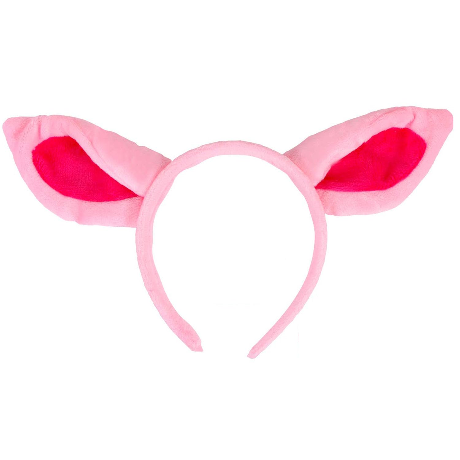 EVERMARKET Plush Pig Ears Headband Horns Headband,Halloween Christmas Festival Theme Party Animal Cosplay Costume Headwear (Pig)