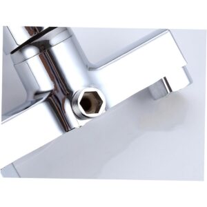 OSALADI Bath Tub 2pcs Mixer Tap Kitchen Sink Faucet Wall Mounted Bathroom Faucet Single Handle Kitchen Faucet Sink Vanity Faucet Vanity Faucet Brushed Nickel Shower Faucets Tub Concealed