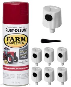 generic spray paint caps for rust-oleum farm and implement spray paint, (6) pack oem direct fitment caps…, white/black