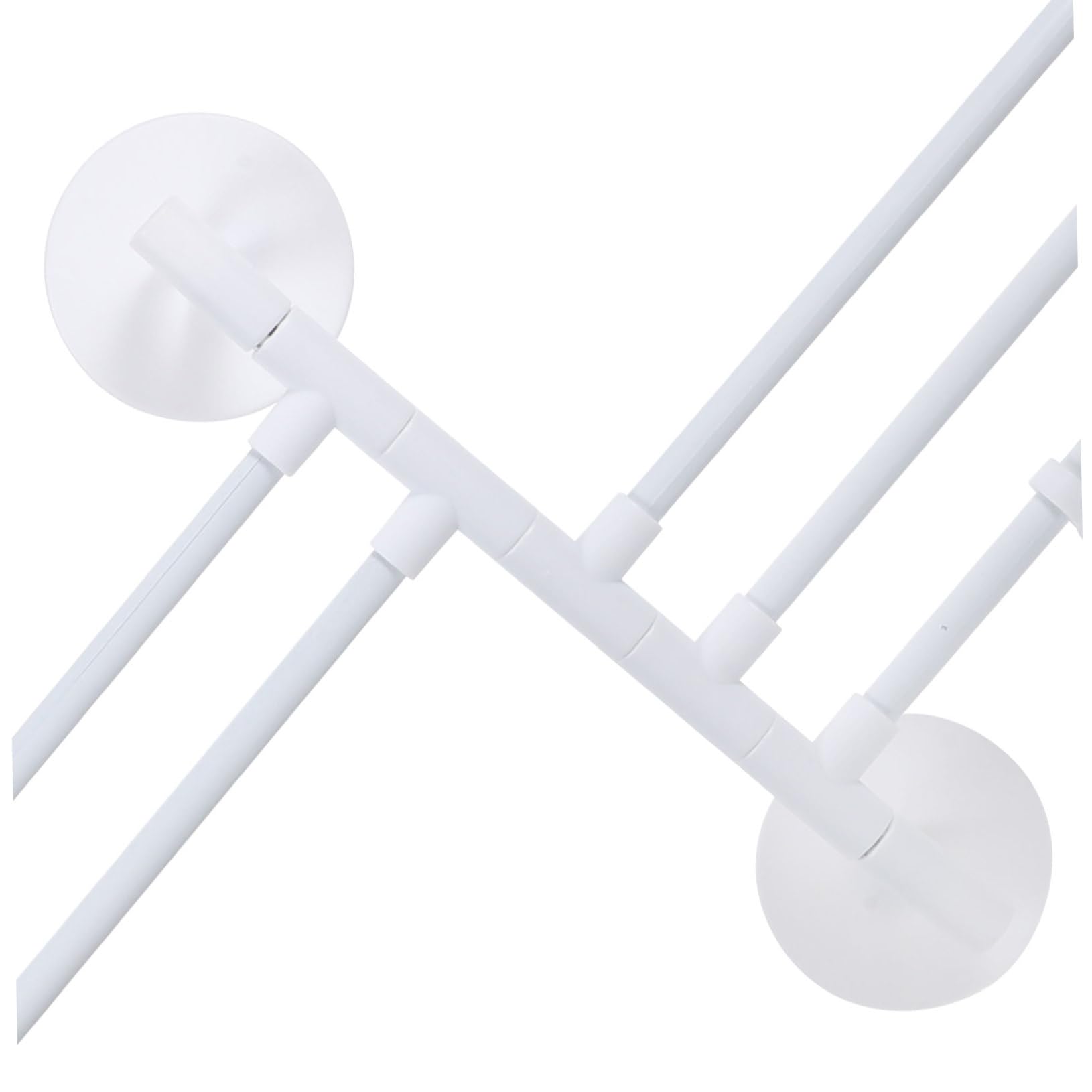 PRETYZOOM 1 Set Drying Rack Swivel Towel Rack Coat Hangers Towels Towel Bar Bath Towel Rack Towel Rod Towel Hanging Shelf Kitchen Towel Rack White No Punching Dishcloth to Rotate Rubber