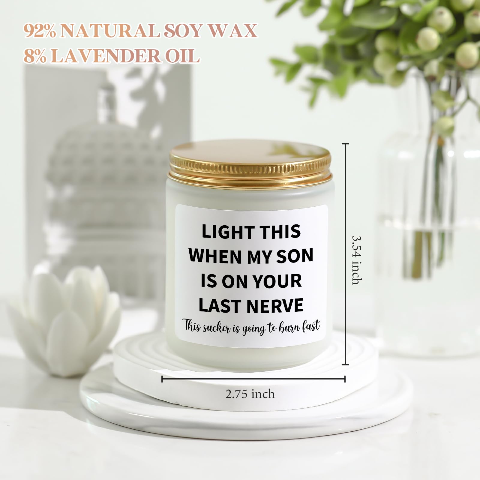 Daughter in Law Gifts, Mothers Day Gifts for Daughter in Law from Mother in Law/Father in Law, Funny Birthday Wedding Christmas Valentine's Day Gifts for Future Daughter in Law-Daughter in Law Candle