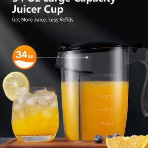 GDOR 1200W Juicer with 3-Speed Setting, Extra Large 3.4” Feed Chute Juicer Machines for Whole Fruits and Veggies, Centrifugal Juicer with 34 Oz Juice Pitcher, BPA-Free, Easy to Clean, Silver