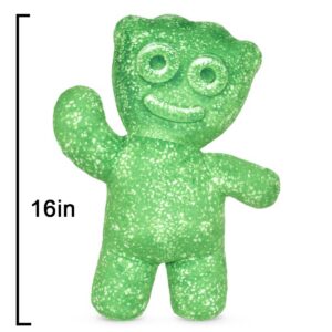 iscream Sour Patch Kids Personalized Embossed Candy Character Shaped Pillows - 16.75in x 12in (Green SPK)