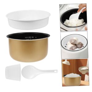 Amosfun Cooker Pot Rice Cooker Inner Pot Household Cookware Nonstick Cookware Electric Cooker Accessory Golden A