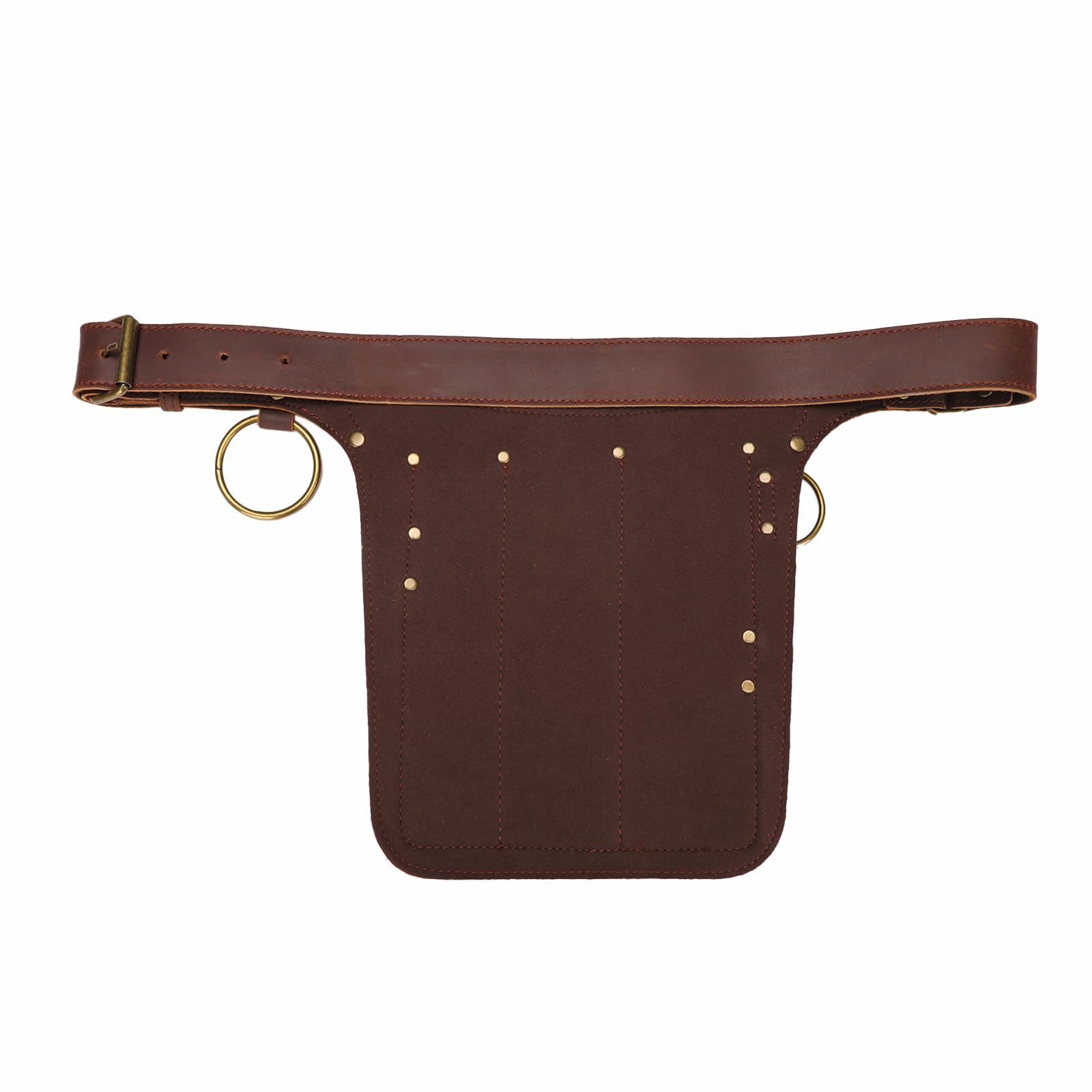 Tourbon Leather Kitchen Knife Utility Belt Chef Bag Knives Case Holster Waist Pouch Organizer Kit Accessories with 12 Pockets Up to 43"", Brown