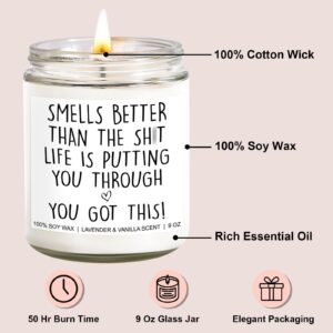 Younift Motivational Candle, Get Well Gifts for Women After Surgery, Breast Cancer Gifts for Woman, Cancer Care Gifts, Encouragement Gifts, Get Well Soon Gifts for Women, Men, Chemo Patients