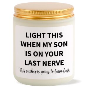 daughter in law gifts, mothers day gifts for daughter in law from mother in law/father in law, funny birthday wedding christmas valentine's day gifts for future daughter in law-daughter in law candle