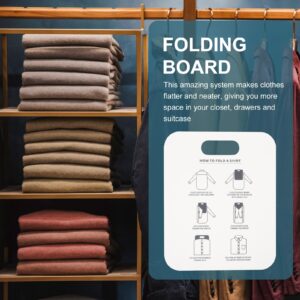 Cabilock 6 Pcs Clothes Board Clothes Folding Board Pants Folding Board for Shirt Pants Folding Board Plastic Folder Board Shirt Form Template Household Pp Travel Lining Clothing