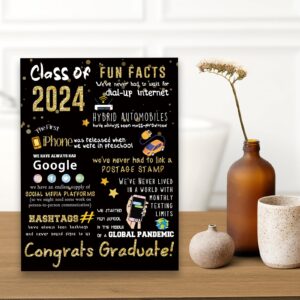 LiuuLi Big 2024 Graduation or Congratulations Card, Graduation Party Decorations for Her Him, Large Graduation Card for Men Women, Graduation Gifts Friends