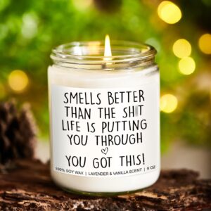 Younift Motivational Candle, Get Well Gifts for Women After Surgery, Breast Cancer Gifts for Woman, Cancer Care Gifts, Encouragement Gifts, Get Well Soon Gifts for Women, Men, Chemo Patients