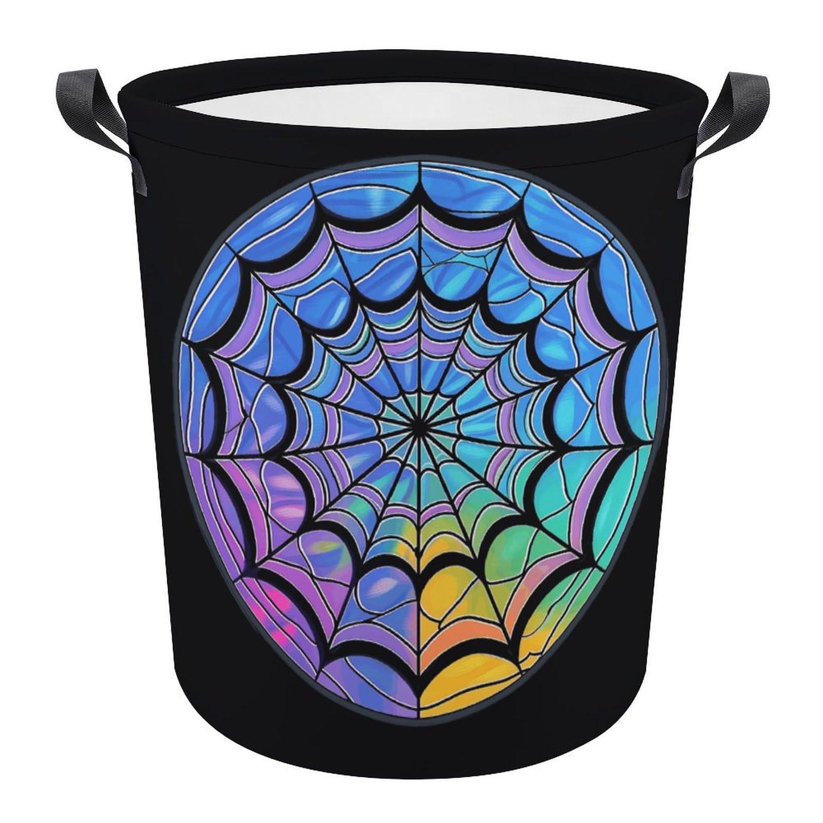 OBINAOBINA Spider Web Wednesday Large Laundry Basket Laundry Hamper Bag Washing Bin Collapsible Tall With Handles Travel Bathroom College, style