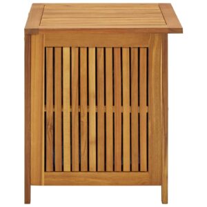 Jiaocha Patio Storage Box Deck Storage Box Outdoor Storage Cabinet Waterproof Storage Containers Storage Outdoor 23.6"x19.7"x22.8" Solid Acacia Wood