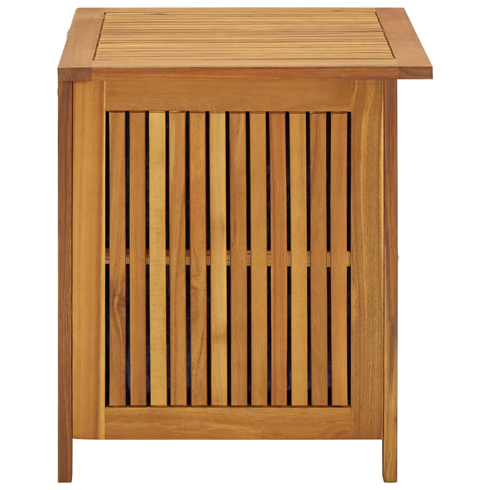 Jiaocha Patio Storage Box Deck Storage Box Outdoor Storage Cabinet Waterproof Storage Containers Storage Outdoor 23.6"x19.7"x22.8" Solid Acacia Wood