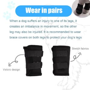 ABLAZEZAI Dog Front Leg Brace Protects Wounds, Dogs Leg Compression Joint Wrap for Recovery, Pair of Dog Elbow Brace Prevents Injuries, Pet Leg Hock Protector Sleeve for Dogs (XL)