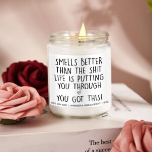 Younift Motivational Candle, Get Well Gifts for Women After Surgery, Breast Cancer Gifts for Woman, Cancer Care Gifts, Encouragement Gifts, Get Well Soon Gifts for Women, Men, Chemo Patients