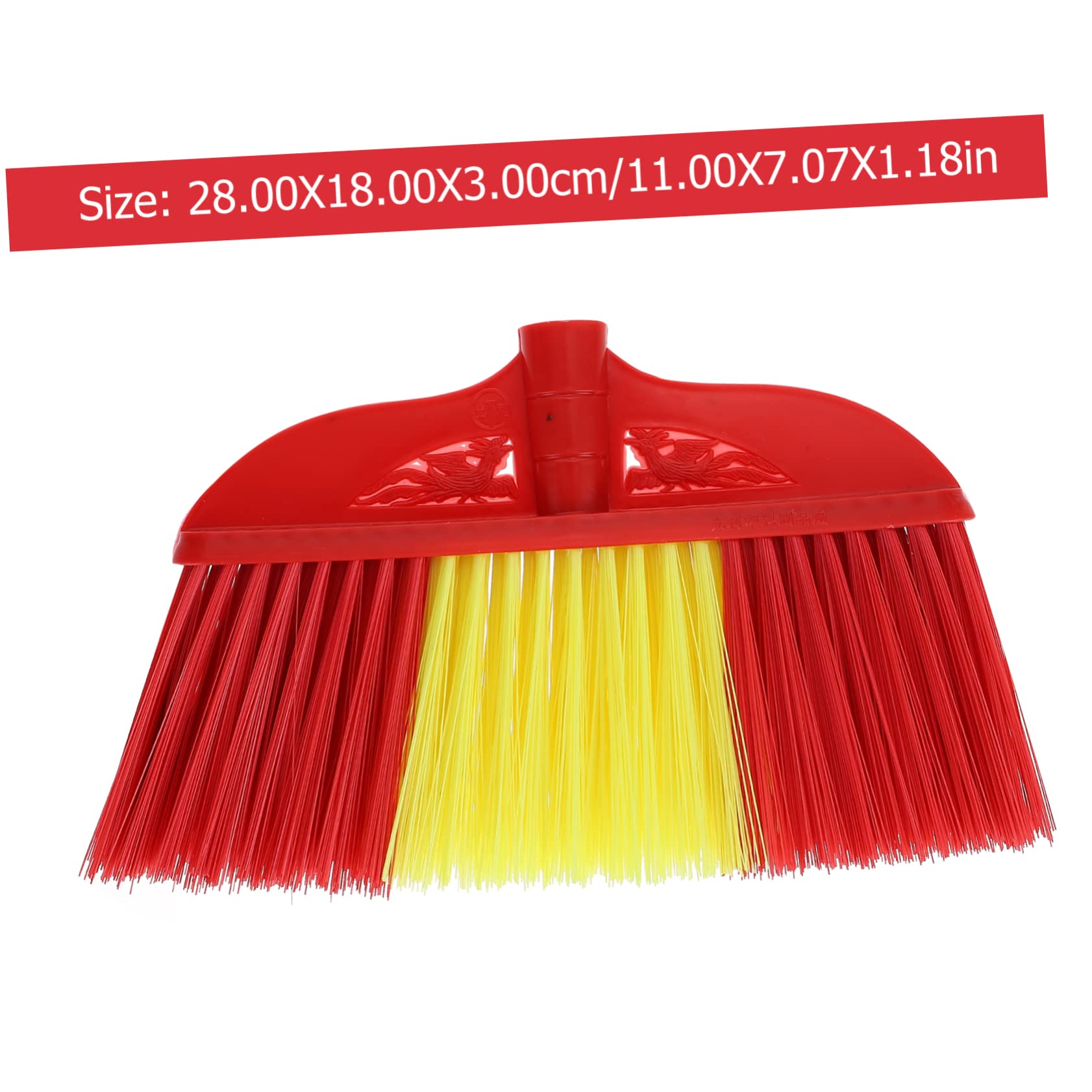 NOLITOY 3pcs Broom Head Broom Replacement Head Brooms Brush Heads Pooter Broom Accessories Broom Outdoor Sweeper Head Broom Parts Indoor Red Piso Plastic