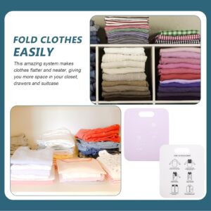 Cabilock 6 Pcs Clothes Board Clothes Folding Board Pants Folding Board for Shirt Pants Folding Board Plastic Folder Board Shirt Form Template Household Pp Travel Lining Clothing