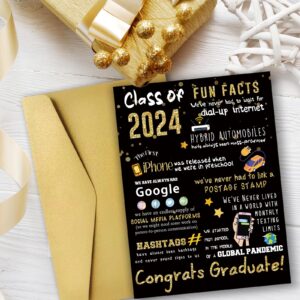 LiuuLi Big 2024 Graduation or Congratulations Card, Graduation Party Decorations for Her Him, Large Graduation Card for Men Women, Graduation Gifts Friends