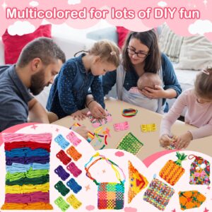 800 PCS Loom Loops Potholder, DIY Arts and Crafts for Kids and Adults, Potholder Loom Knitting Loops Weaving Flexible Loom Kit Loops Elastic Ideal Gifts for Girls Ages 5 6 7 8-12 13 Crafts Supplies