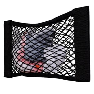 Nelspen Extra Large Trash Bag Holder Mesh Storage Net Grocery Bag Organizer Dispenser for Aluminum Foil, Garbage Bag, Plastic Wrap, Shopping Bag Under Sink Cargo Organizers for Home and Wall Mounted