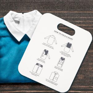 Cabilock 6 Pcs Clothes Board Clothes Folding Board Pants Folding Board for Shirt Pants Folding Board Plastic Folder Board Shirt Form Template Household Pp Travel Lining Clothing