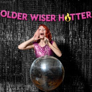 KatchOn, Glitter Older Wiser Hotter Banner - No DIY, 10 Feet | Pink Birthday Banner for Birthday Decorations Adult Women | Older Wiser Hotter Birthday Banner for Pink Funny Birthday Decorations