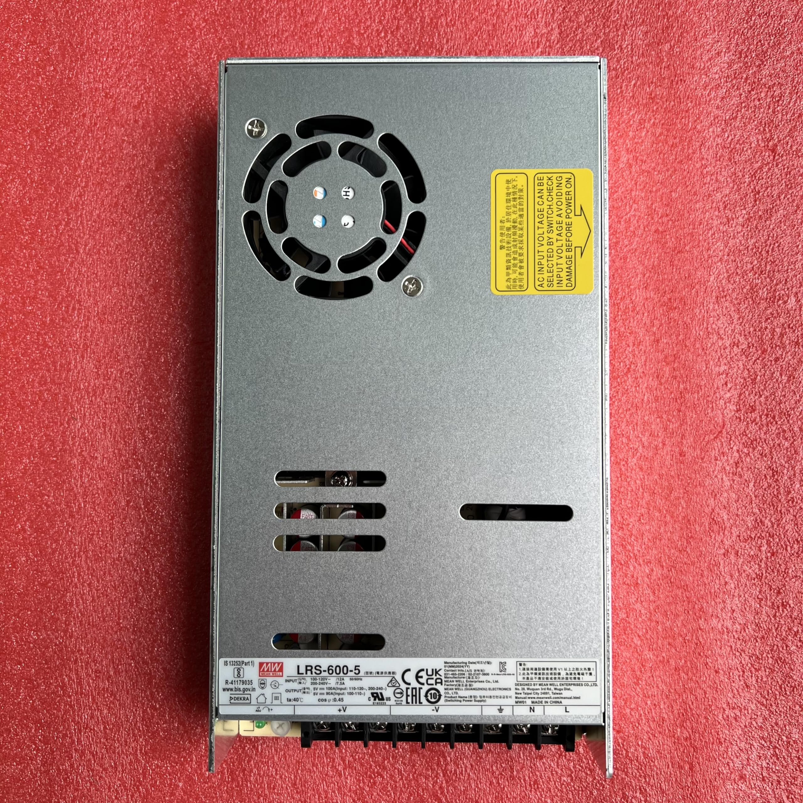 Mean Well LRS-600-36 597.6W Single Output Switching Power Supply LRS-600 36V/16.6A