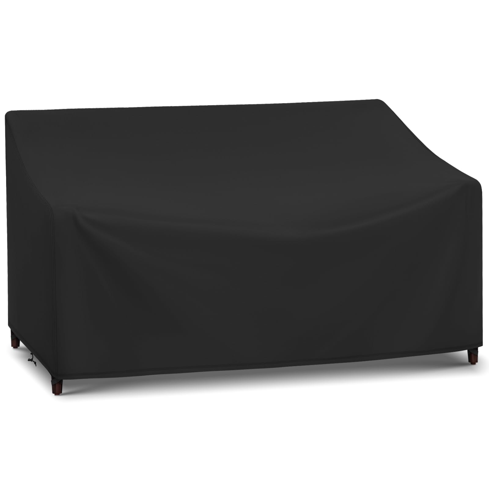 Outdoor Couch Cover Waterproof, 3-Seater Patio Sofa Cover for Patio Furniture, Outdoor Sofa Cover, All Weather Protection Patio Furniture Cover, 79"L x 37"W x 35" H, Black